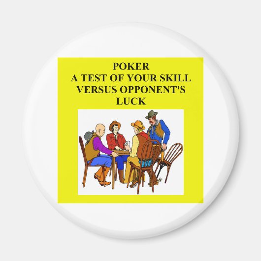 Poker-Spielerwitz Magnet (Vorne)
