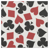 Poker-Spielkarte-Anzugs-Muster Stoff (Nahaufnahme)