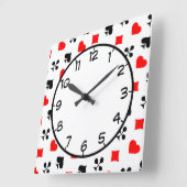 Poker Spielkarten Der Park der Villa Negroni, Vezi Quadratische Wanduhr (Winkel)