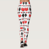 Poker-Spielkarten Leggings (Rückseite)