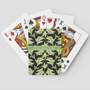 Poker-Spielkarten: Maiglöckchen, Schwarzes Spielkarten