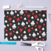 Poker-Spielkarten Seidenpapier (Handwerk)