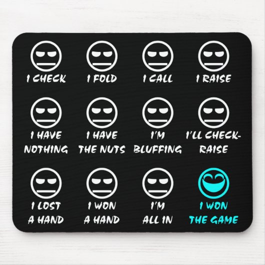 "Poker stellt" Mousepad gegenüber (Vorne)