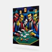 Poker-Strategie Abstrakte Geometrie Acrylschild (Winkel)