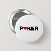 Poker-Süchtiger Button (Vorne & Hinten)