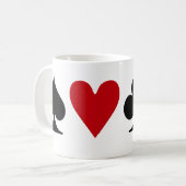 Poker-Süchtiger Kaffeetasse (Vorderseite Links)