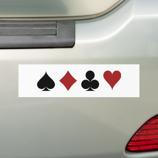 Poker-Symbole Autoaufkleber (Auf Auto)
