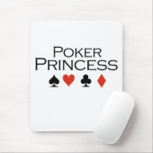 Poker-T - Shirts: "Poker-Prinzessin " Mousepad (Mit Mouse)