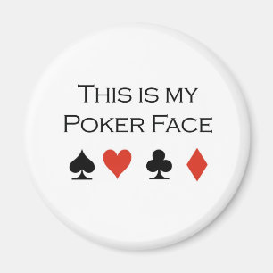 Poker-T - Shirts: "Pokergesicht" "dieses ist mein Magnet
