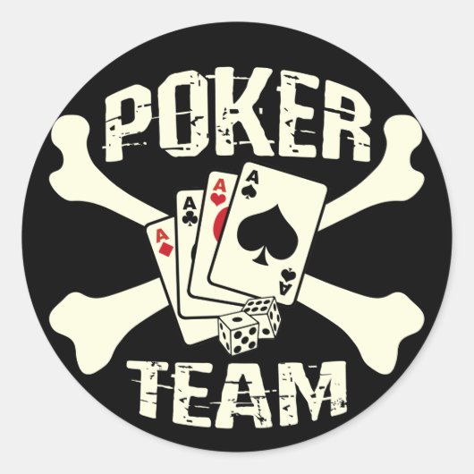 Poker Team Sticker (Vorderseite)