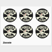 Poker Team Sticker (Blatt)