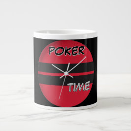 Poker Time Red Black Jumbo-Tasse