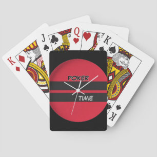 Poker Time Rot Schwarz  Spielkarten