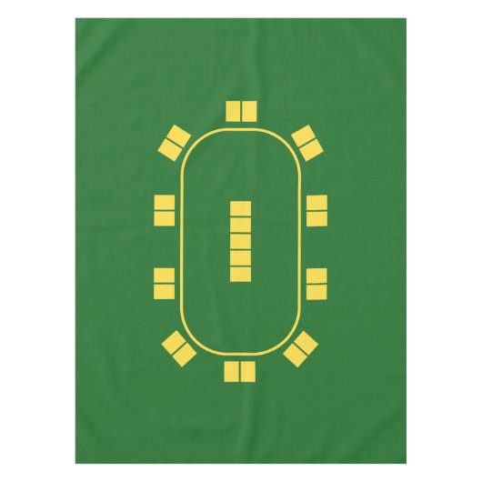Poker-Tischplatte Tischdecke (Vorderseite)