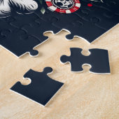 Poker-Totenschädel Puzzle (Seite)