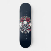 Poker-Totenschädel Skateboard (Vorderseite)