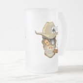 POKER TOURNAMENS Mattierte Glass Bier Tasse (VorderseiteRechts)