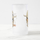 POKER TOURNAMENS Mattierte Glass Bier Tasse (Mittel)