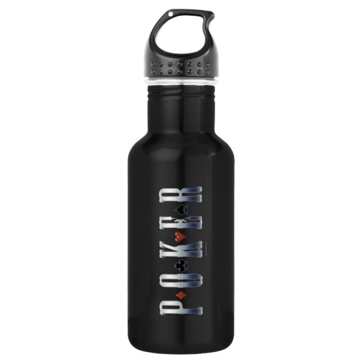 Poker Trinkflasche (Vorderseite)