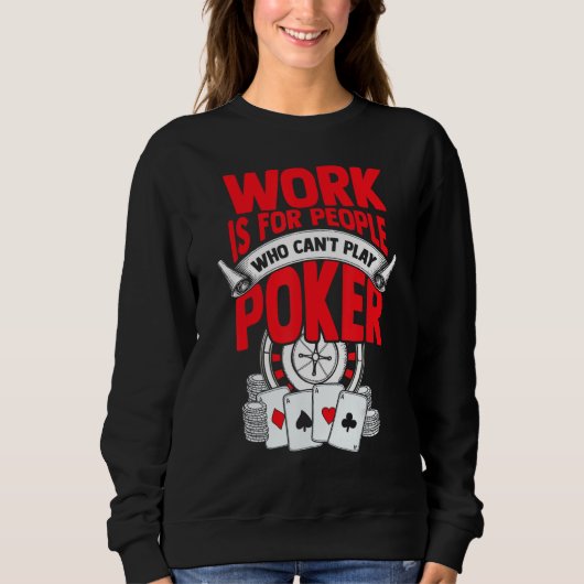 Poker Tshirt Casino Player Bluffing Ace Royal Flus (Vorderseite)