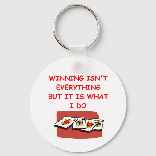 Poker und Kartenspieler Schlüsselanhänger (Vorderseite)