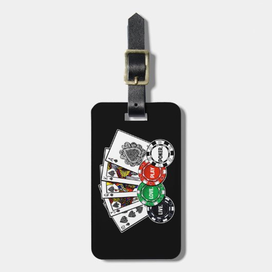 Poker v1 gepäckanhänger (Vorderseite vertikal)