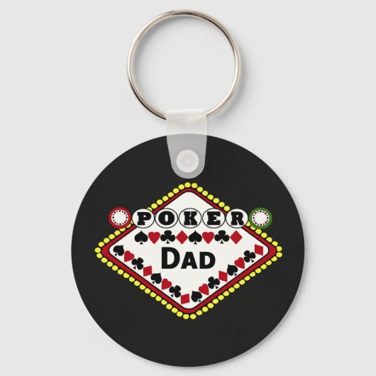 Poker Vater Schlüsselanhänger (Vorderseite)