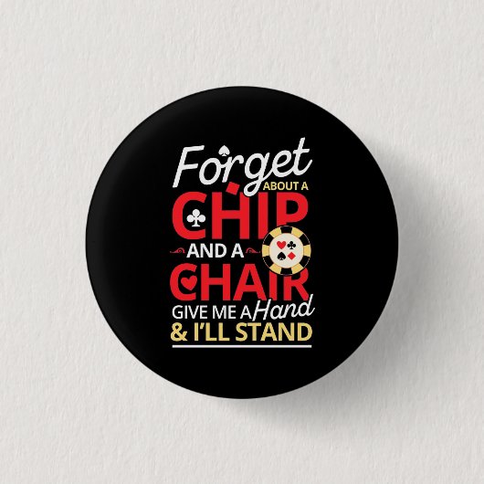 Poker vergessen einen Chip Button (Vorderseite)