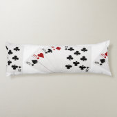 Poker - vier von einer Art - fünf und acht Seitenschläferkissen (Rückseite)