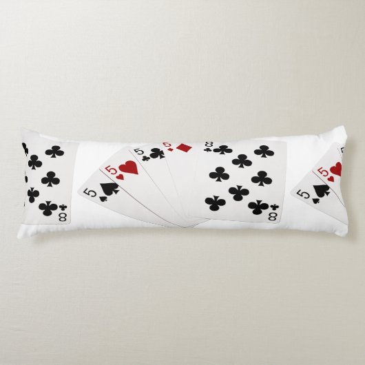 Poker - vier von einer Art - fünf und acht Seitenschläferkissen (Vorderseite)