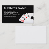 Poker-Visitenkarten Visitenkarte (Vorne/Hinten)
