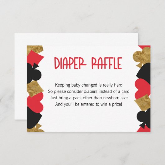 Poker-Wählerverteilerkarte Dankeskarte (Vorne/Hinten)