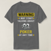 Poker warnen T-Shirt (Design vorne)