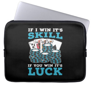 Poker, wenn Sie gewinnen, ist Glück Laptopschutzhülle