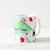 Poker-Zeit-Kaffee-Tasse Kaffeetasse (VorderseiteRechts)