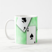 Poker-Zeit-Kaffee-Tasse Kaffeetasse (Links)