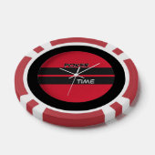 Poker Zeit Rot Schwarz Pokerchips (Einzeln)