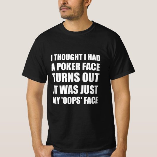 Poker-Zitat T-Shirt (Vorderseite)