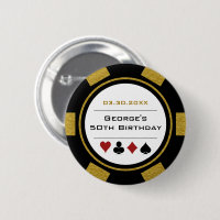 Poker zum Geburtstag Spielen im Casino Thema Gold 