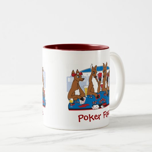 Poker Zweifarbige Tasse (VorderseiteRechts)