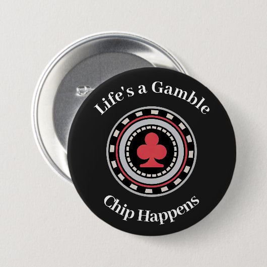 Pokerchip Button (Vorne & Hinten)