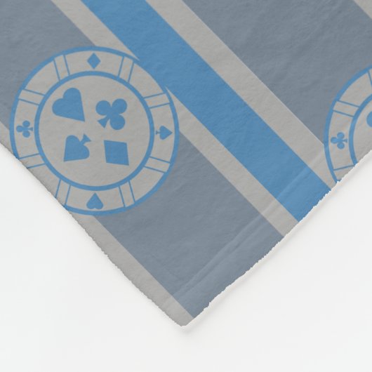 Pokerchip Fleecedecke (Ecke)