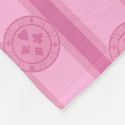 Pokerchip Fleecedecke (Ecke)