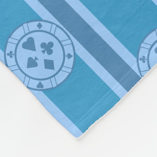 Pokerchip Fleecedecke (Ecke)