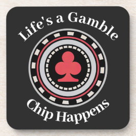 Pokerchip Getränkeuntersetzer