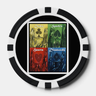 Pokerchip Kartenspiel Farben Pokerchips