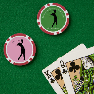 Pokerchips für die Damen-Golf-Liga