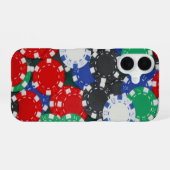 Pokerchips iPhone 16 Hülle (Rückseite (Horizontal))