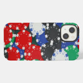 Pokerchips iPhone Hülle (Rückseite (Horizontal))