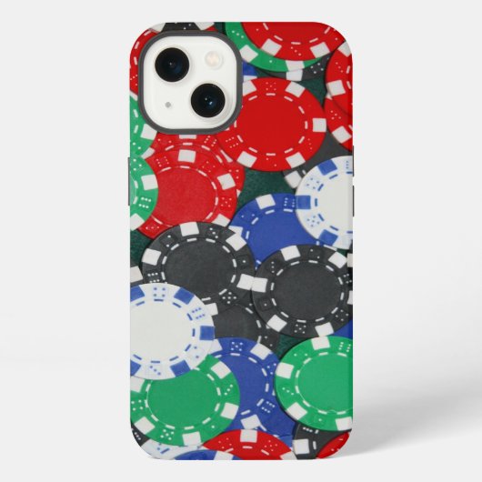 Pokerchips iPhone Hülle (Rückseite)